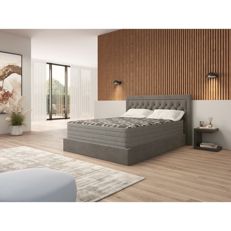 Mousse à plateau lisse, matelas luxueux, ferme, Lit double, 12"