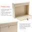 Elegance Wall Mounted Galvanised Steel Lockable Weatherproof Post Box - 36x31x10cm-64111943
