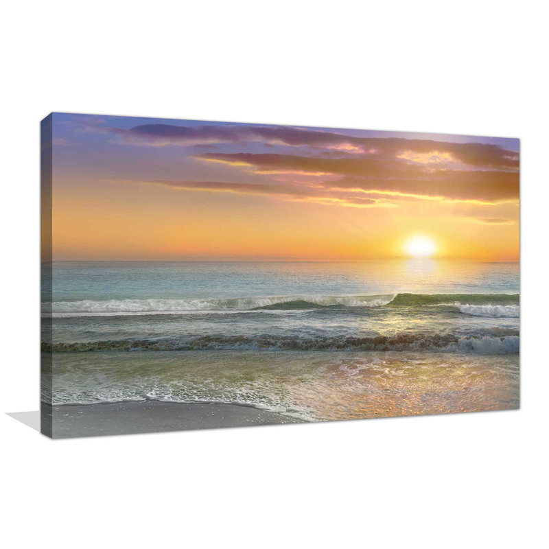«Dawn Rays», reproduction de photo, H 24 po x l 40 po x P 1,5 po, Toile tendue