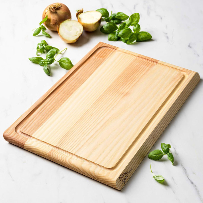 Green Pan Chop & Grill 45 Cm Rectangular Solid Ash Wood Chopping Board