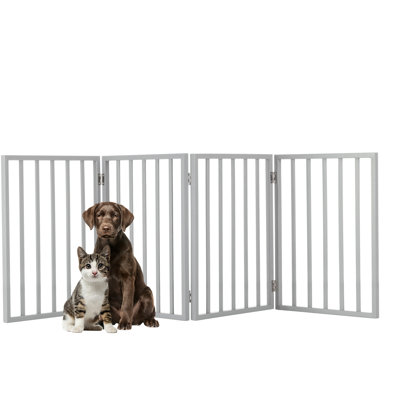PETMAKER 4-Step Foldable Dog & Cat Stairs for Beds, Couches, Cars – Portable Indoor Outdoor Pet Steps for Small Dogs, Puppies, Kittens & Senior Pets, Lightweight Design, Carpeted Pads (Gray)