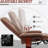 Faux Leather Manual Recliner, Adjustable Swivel Lounge Chair With Footrest-734481235