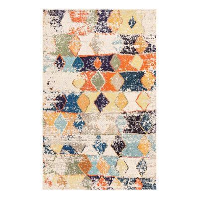 Washable Abstract Indoor Rug