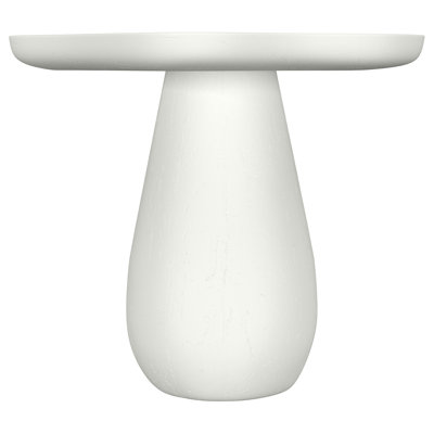 Trevor White Side Table With Cloud-Shaped Top Off(Only Including Coffee Table)