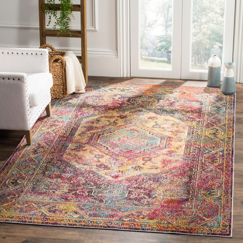 Florrie Crystal Performance Oriental Rug, Rectangle 8' x 10'