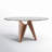 Amina Round Glass Top Dining Table