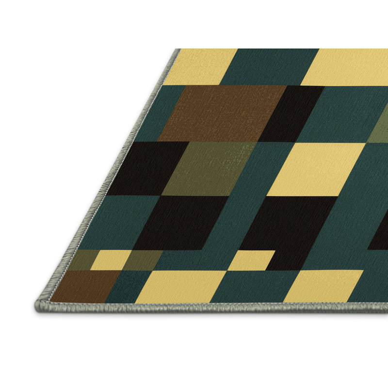 Tiled Forest Rug, Round 5'