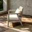 Fauteuil club d'extérieur en bois d'acacia-129028105