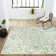 Truman Bohemian Medallion Textured Weave Green/Cream Indoor/Outdoor Rug