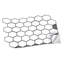 Carrelage mosaïque auto-adhésif en aluminium 34 po x 88 po