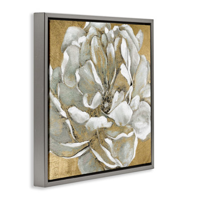 Fleur de magnolia blanc rougissant abstrait
