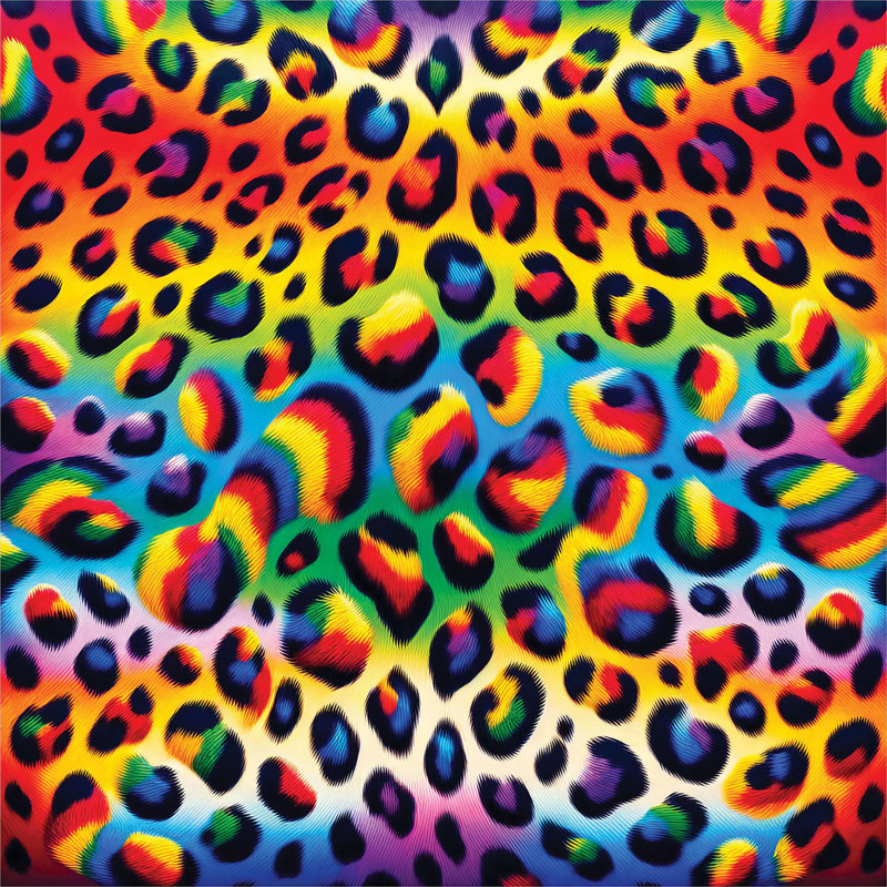 Twin Orange Multicolor Leopard Print Duvet Cover Set