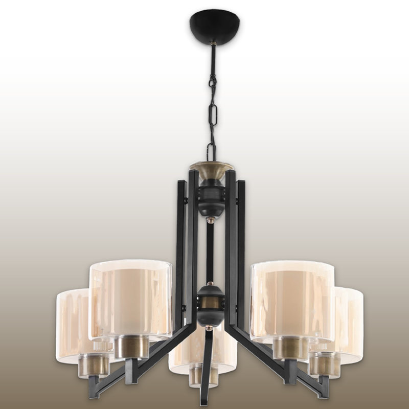 Lustre traditionnel à hauteur réglable 5 lumières