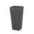 Modern Tall Planter, Outdoor Flower Pot with Sleek Angled Design for Garden and Patio, Grey-1594732843