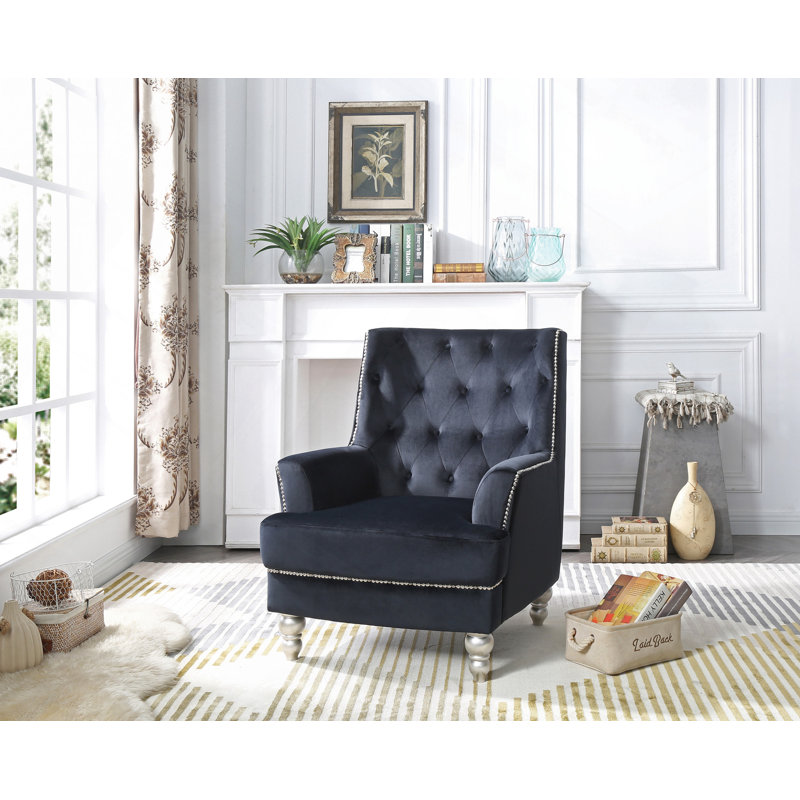 Chaise élégante et traditionnelle, Noir