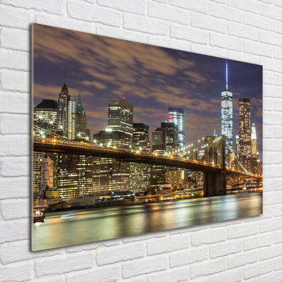 Brooklyn Bridge - No Frame Print on Glass