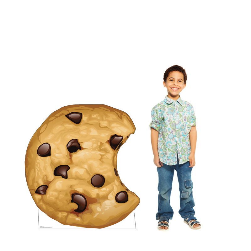 48 x 45 Inch Chocolate Chip Cookie Cardboard Cutout