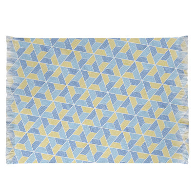 Tapis bleu/jaune trapézoïdals Mcguigan
