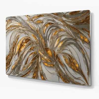 Lyrical Abstraction 37 Gray Metal Wall Art