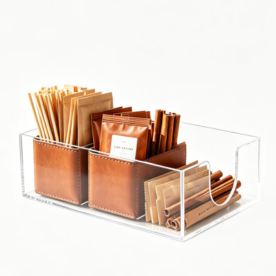 Ensemble de 2 porte-serviettes en acrylique FixtureDisplaysMD Fixy