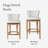 Maven Lane Hugo Stool with Fabric Upholstery-61984045-61984044