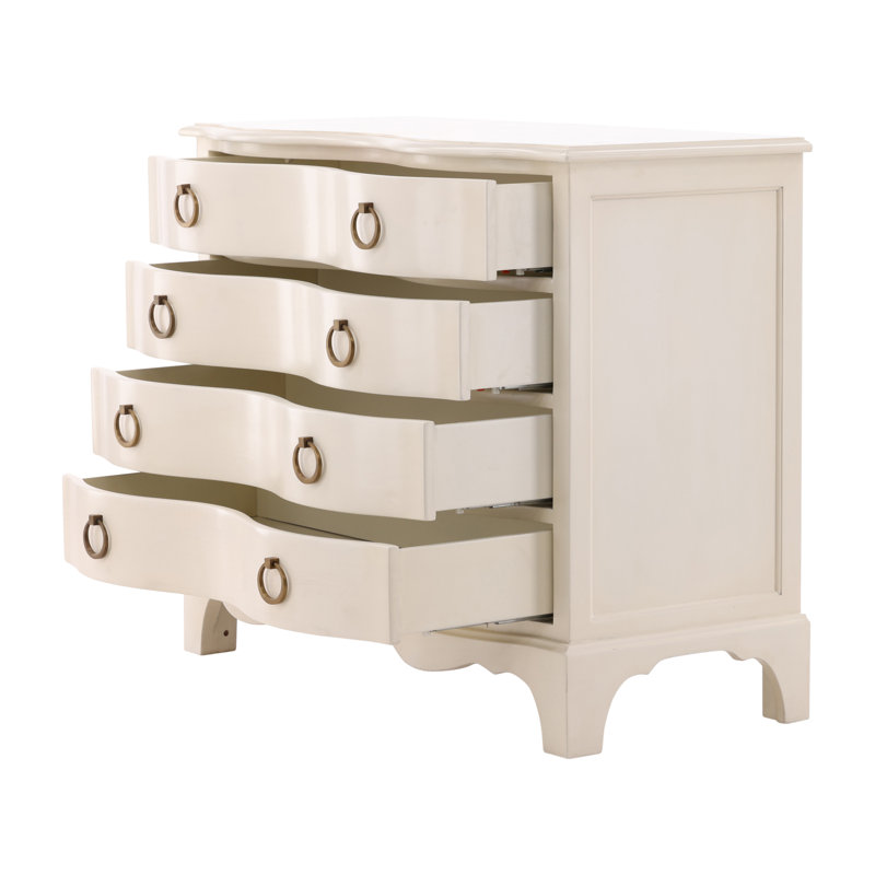 Furniture Classics Ariel Cream Mahogany 4-Drawer Chest