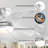 52 Inch Modern Ceiling Fan With 3 Color Dimmable , Solid Wood  Blades , Remote Control , Reversible DC Motor For Bedroom-1770568490