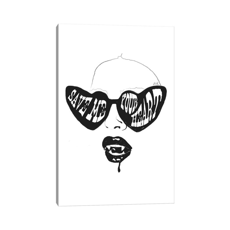 Save Me Your Heart by Jenny Rome - Gallery-Wrapped Canvas Giclée on Canvas, Wrapped Canvas