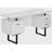 Computer Desk, Home Office, Laptop, Left, Right Set-up, Storage Drawers, 60"l, Work, White Laminate, Black Metal, Contemporary, Modern-955718537