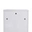 Armoire de rangement autoportante pour salle de bain, 12 po, portes à fermeture en douceur, blanc brillant (emballage Kd)
