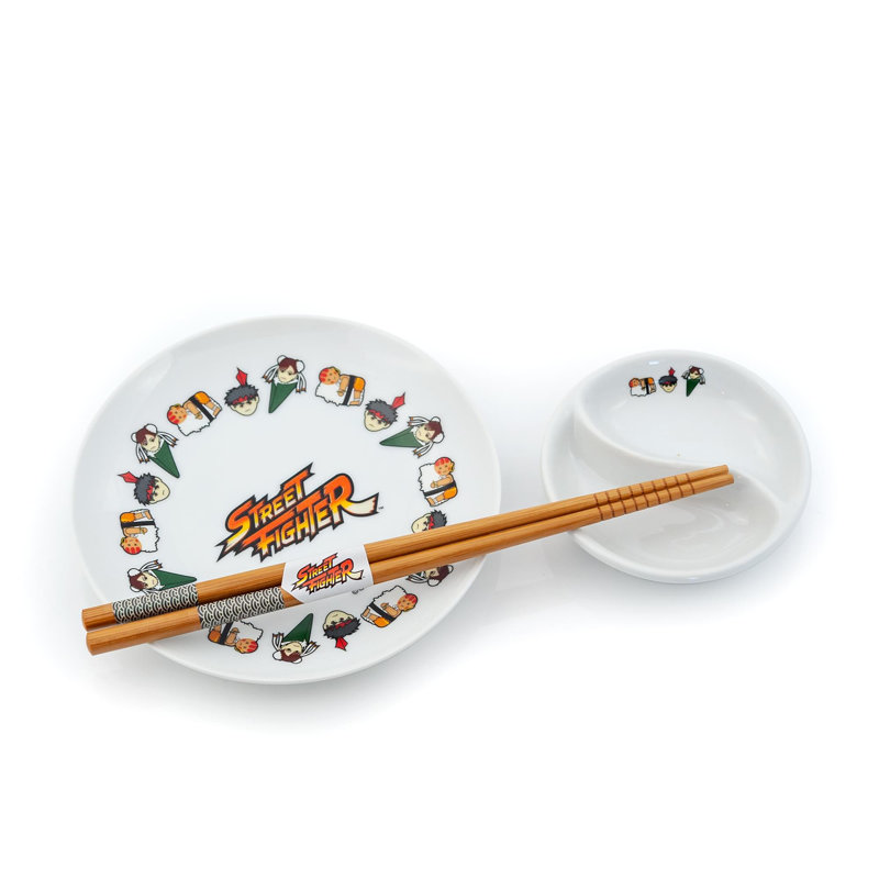 Street Fighter Sushi Set With Chopsticks