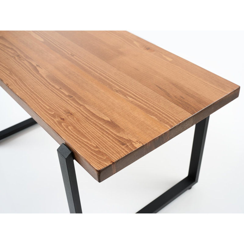 Table basse rustique en bois massif Live Edge, 38,14 po, noyer pour la maison, 39 po x 21 po