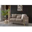 Causeuse convertible en tissu de velours Melody