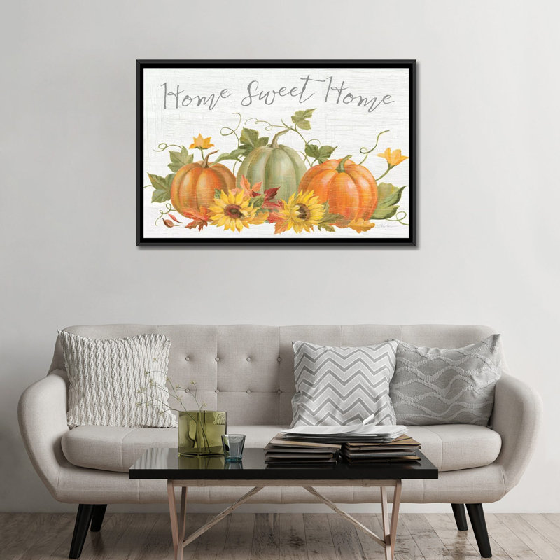 «Fall Splendor I» par Silvia Vassileva - impression d'art graphique, Pas de tapis, Black Framed, H 32 po x l 48 po x 1,5 po