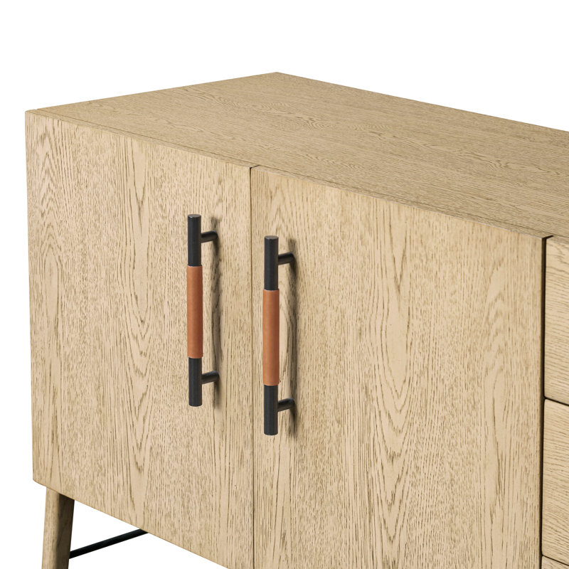 Rosedale Media Console-Yucca Oak Veneer, Natural