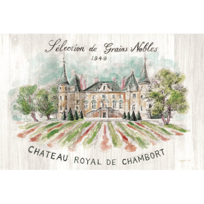 " Chateau Chambort On Wood Color " by Danhui Nai Painting Print