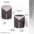 Two-Toned Ottoman With Storage Or Vanity Stool, Brown