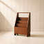 Porte-revues sur pied en bois massif Lurva
