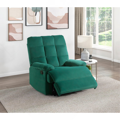 Fauteuil inclinable en velours