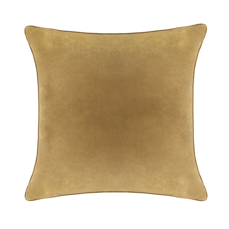 A1HC Down-Alternative Throw Pillow Insert – Velvet Cover, Hypoallergenic, Ready-to-Use (Set of 1), 20"H x 20"W, Irish Coffee