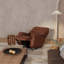 Fauteuil inclinable et oscillant Global Home avec repose-pieds manuel en pacane Oslo-1406090601