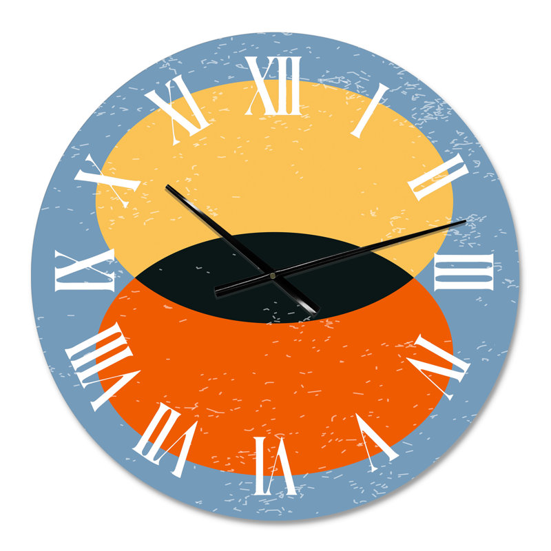 Minimales compostions géométriques de formes élémentaires - horloge murale moderne, Petit