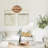 3 Light Pendant In White Finish With Raffia Shade
