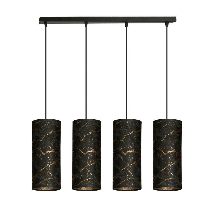 Sutter 4 - Light Kitchen Island Pendant, Black