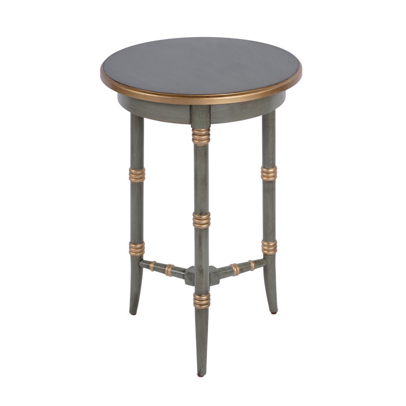 Isla Side Table, Green & Gold