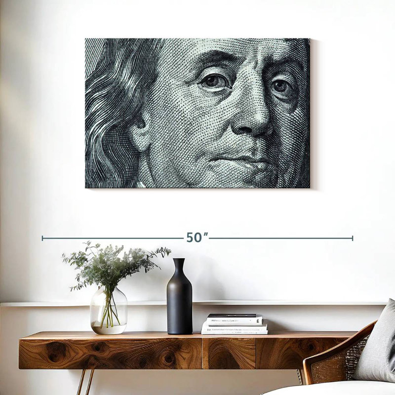 Leisha Benjamin Franklin, 24" H x 36" W