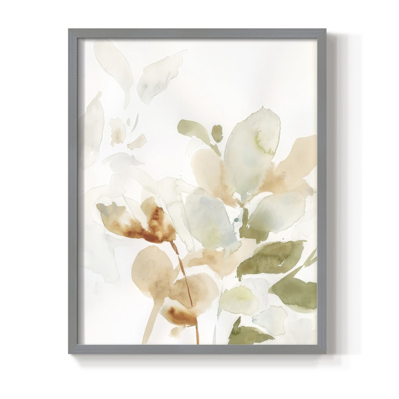 Reproduction encadrée Autumn Eucalyptus II - bois massif, Gris, H 11 po x l 9 po