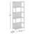 Versa 77'' H x 31.5'' W Solid Wood Standard Bookcase-91857739