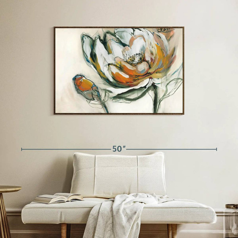Bloomed, 40" X 27", Floating Frame Walnut