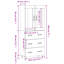 Tetteh 2 Door Manufactured Wood Wardrobe-1319850129